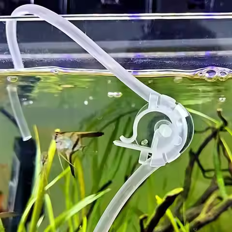 2/4Pcs Aquarium Air Tube Holder Clip U Shaped Suction Cup Mount For Oxygen And CO2 Tubing Fit 4-6mm