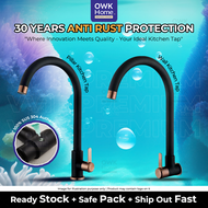 Black Kitchen Tap | SUS 304 Stainless Steel Kitchen Tap | Kitchen Sink Tap | Paip Singki Dapur | Ant