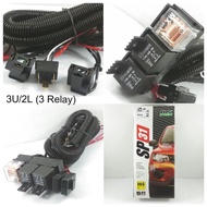 Relay Cable set Head lamp H4 Bosch 3 Relay