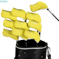 PERRY1 Golf Iron Headcover Protective Cover Training Equipment Iron Pole Cover Iron Wedge Protector 