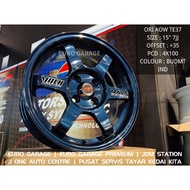 NEW RIM 15 4X100 TE37 AOW ORIGINAL myvi jazz city vios yaris flx vvt almera axia bezza