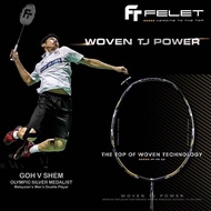 FELET Badminton Racquet WOVEN TJ POWER 3U/4U (100% Original Racket)