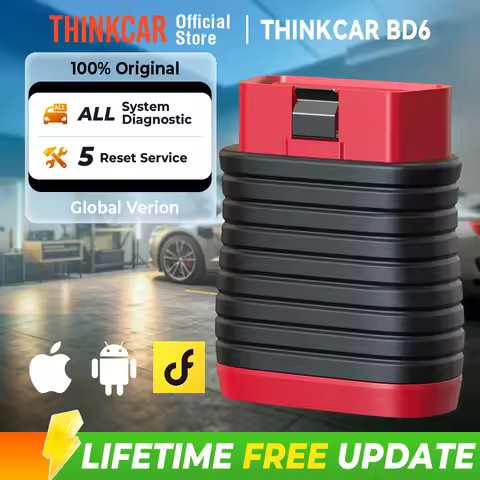 THINKCAR BD6 Bluetooth Scanner Car Diagnostic Tool OBD2 Scanner Full System Diagnose 5 Reset OIL IMM