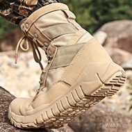 Spring and Autumn High Top Sand Color Combat Boots Canvas High Top Combat Boots CQB.SWAT Breathable 