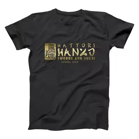 Men'S Hattori Hanzo Masashige Kung Fu Kill Bill Graphic T-Shirt Japanese Samurai Design with Hattori