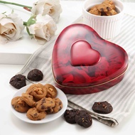 Famous Amos Red Heart Love Tin 120g Valentine Gift Set Cookies Gift Tins Original Chocolate Chip Hal