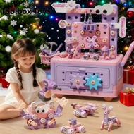 Toolbox Playset Toy Kids Repair Tool Kit Toy DIY 3D Drill Toy Construction Set Kids Christmas Gift