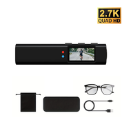 Mini FPV Eyeglasses Action Camera 2.7K Sport Bodycam WiFi Video 0.96" Shooting Micro-camera Outdoor
