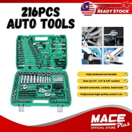 Hand Tool 216pcs Socket Wrench Set DR Socket Ratchet Spanner Power Tool Car Motor Others ( 1/2 3/8 1