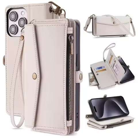 PU Leather Card Slots Wallet Crossbody Case For Xiaomi Mi 10 10S 10T 10i 11i 11X 11T Ultra Lite Yout