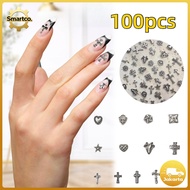 100 Pcs Nail Accessories Nail Art Accessories 3d Cross Shape Nail Decorations Nail Art Accessories N