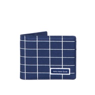 Wallts Keio Square Navy Men's / Women's Folding Wallet