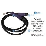 [ 1 UNIT ] Parweld 100% COPPER MB15 / MB24 Welding Torch TIG / MIG / PLASMA CO2 GUN GASLESS CO2 WIRE