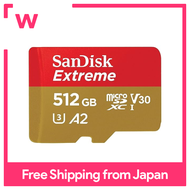 Micro SD Card microSD 512GB UHS-I U3 V30 Write Max 130MB/s Full HD & 4K Extreme SDSQXAV-512G-GN6MN &