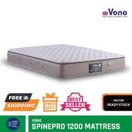 Vono SPINEPRO 1200 &amp; 1200 PLUS Mattress, 11.5in Pocketed Intalok Spring, Sizes (King, Queen, Super Single, Single)
