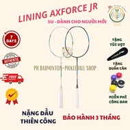 [Worn string - Free bag + Wrap] Genuine Lining Axforce JR 5U Badminton Racket, 3 Months