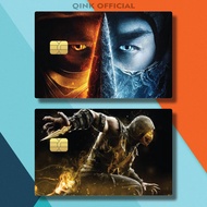 21-32 FATALITY MORTAL COMBAT GAME ATM CARD STICKERS JWQCG/9BC2K MORTAL COMBAT GAME CARD STICKERS POP