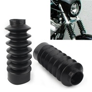 39mm Motorbike Front Fork Cover Gaiters Gators Rubber Long Boots For Harley Sportster XL883 XL1200 F