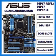 Used Asus P8P67 REV 3.1 &amp; P8P67 LE  INTEL P67 overclock  Motherboard LGA 1155 DDR3 32G i3 i5 i7ATX UEFI BIOS