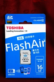 Toshiba SD WIFI 16GB FlashAir™ W-03 (ความจุ 16GB) New in Box