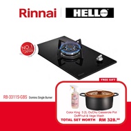 Rinnai Domino Single Burner Built In Gas Hob Model : RB-3311S-GBS