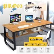 PRO93 Office Modern Steel Wood Computer Desk Study Table Home U Leg Eating Table Live broadcast 120c