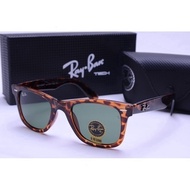 Ray-Ban Ray Ban Green Striped Unisex Sunglasses
