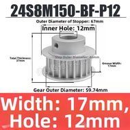 KELAJI | With Platform Type 28BF Aluminum Synchronous Pulley Wheel S8M Pitch 24 Teeth