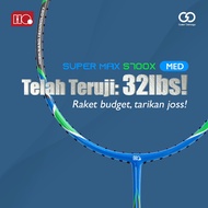 Hi-Qua Super Max Raket Bulutangkis Badminton 4U 32 Lbs + Bonus (Tas, Senar, Grip)