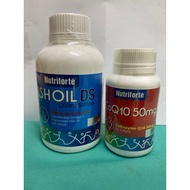 Nutriforte CoQ 10 50mg 60’s exp 16Jan2026 BBIEN/ Fish Oil DS 100s exp 3/26 NCIRL
