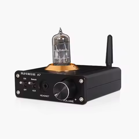 Tube Audio Power Amplifier 40W*2 Output Power Bluetooth 5.0 APTX HD Format HIFI Headphone Amplifier 