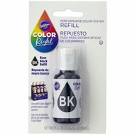 WILTON Black Color Right Performance Color System Refill, 0.64 fl oz (19 ml)