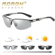 【hot】 AORON Photochromic Polarized Sunglasses Men  39;s Discoloration Goggles Male Eyewear Anti Glasses