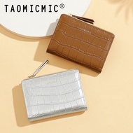 Taomicmic New Style Fashion Foldable Wallet Ladies PU Leather Stone Pattern Card Holder Coin Purse