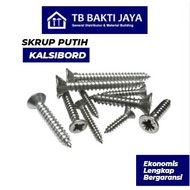 White Chalcedony Screw Flat Head Tapping Screw