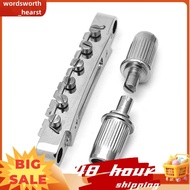 LP Electric Guitar Bridge on Pull Plate Electric Guitar Front Bridge Silver