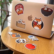 百色町柴犬shiba sticker行李箱防水滑板貼紙大號防水貼紙不留膠