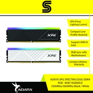 ADATA XPG Spectrix D35G DDR4 RGB (8GB/16GB(8x2) 3200Mhz/3600Mhz - Black / White