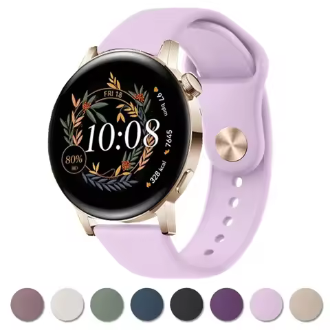 Silicone Band For Huawei Watch GT 3 42mm 46mm/GT Runner/GT 2 Pro/GT 3 Pro 22mm 20mm Strap For Huawei