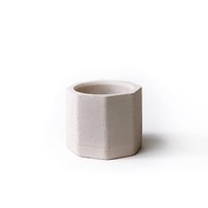 (現貨) 奶茶系列 | 小八角形奶茶純色水泥盆器 可搭配同色系底盤