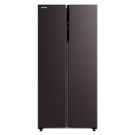 โตชิบา ตู้เย็น SBS 16.2 คิว รุ่น GR-RS600WI-PMT(37) สีเทา
