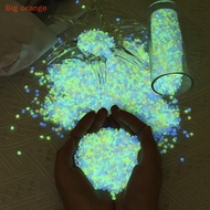 [Big orange] 1000pcs 3-5mm Luminous Sand Glow In Dark Pebbles Stone Home Garden Yard Outdoor Path La