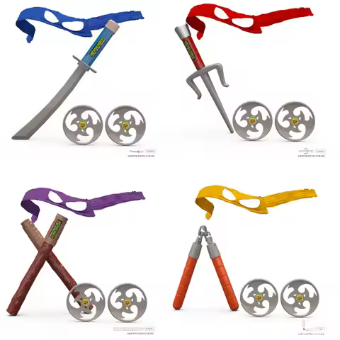 Hot Teenage Ninja Turtles Eye Mask Nunchaku Darts Knife And Knife Can Wear Anime Dress Up Children'S