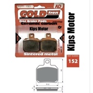 Rear brake pads Aprilia RSV 1000 RSV4 1000 Mille R Tuono Gold Fren 152 Brembo Caliper