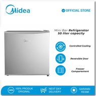 Midea Kulkas Mini Bar MDRD86FGG50ID Kapasitas 50 Liter Mini Bar Refrigerator