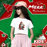 (24 Hours Delivery) Cotton1 Christmas Festival Party Team shirt Red 2026 kids Round Neck t-shirt 406