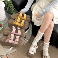 Shipped In 24 Hours Thick-Soled Sandals 5-8 Cm High Heels.modern Simple And Comfortable To Wear