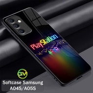 HP GM76 Softcase Glossy Samsung A04S | A05S Protective Mica Case Silicone Rubber Glass Glitter Case 