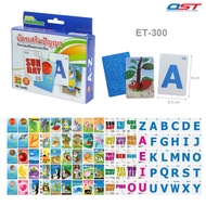 Matching Game Flashcards A-Z Set Intelligence Cards Made From 0.5 Mm Thick Plastic. Box Of 90/ET-300
