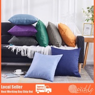 Qpickle Cushion Cover Pillow Cover Solid Color Linen Style 40x40cm 45x45cm